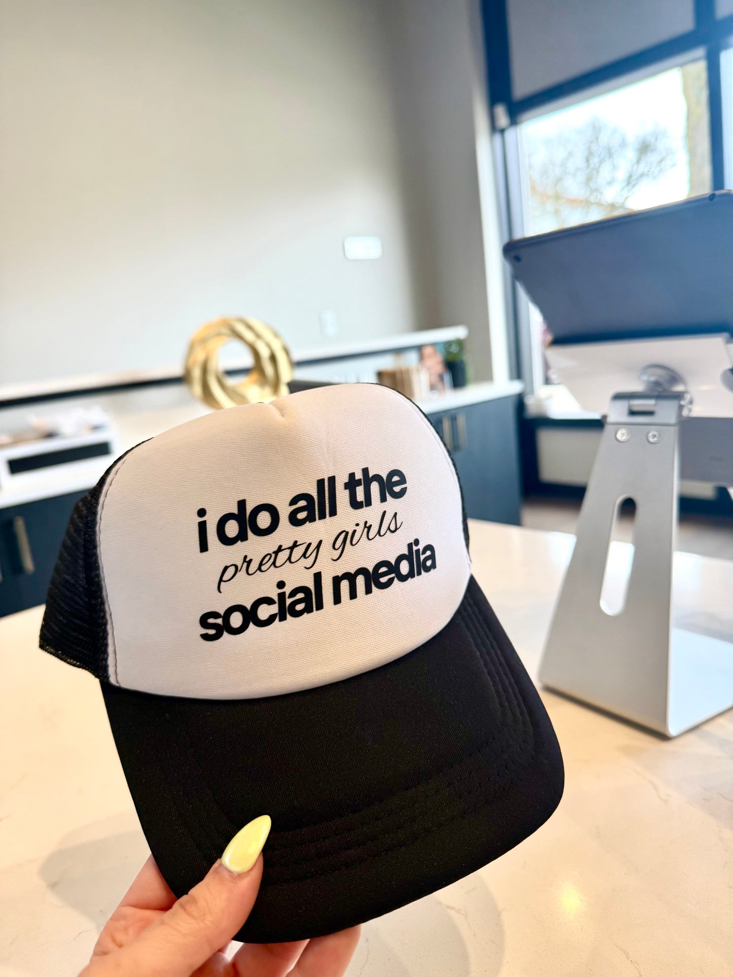 Social Media Manager Customized Trucker Hat