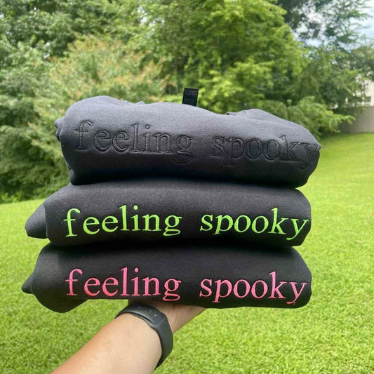 Feeling Spooky Embroidered Crewneck 🎃