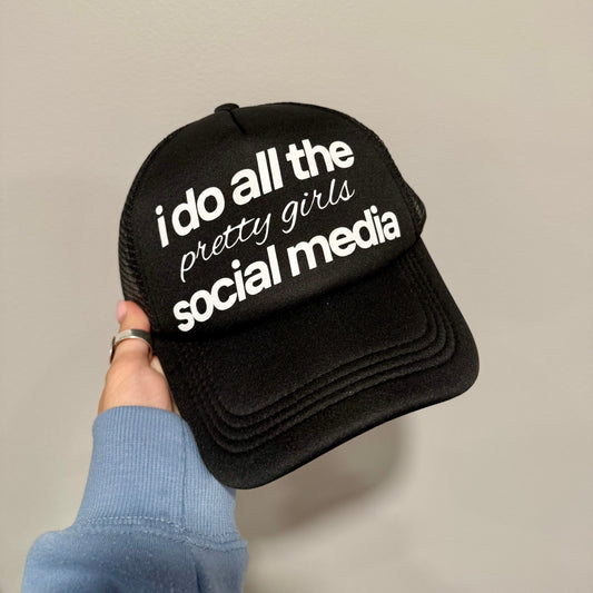 Social Media Manager Customized Trucker Hat