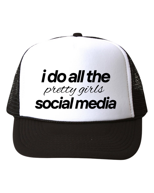 Social Media Manager Customized Trucker Hat